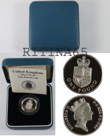 REGNO UNITO 1 POUND 1988 PROOF IN ARGENTO - Maundy Sets & Commémoratives