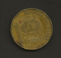 REPUBLIQUE DOMINICAINE: 1 Peso, 1991, Bronze, B - Dominicaine