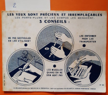 Buvard Vintage Années 50/60 , Porte-plume Et Compas. Menace Pour Les Yeux. N°89 - Lot2 - Kids