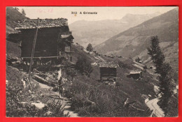 ZYJ-07  Griments Vieux Raccards. Petite Animation.  Rossier 3112 - Grimentz