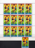 WM Schweiz 1954 Corea 1737+Kleinbogen O 10€ Fußball Endspiel Football Championat Bloque Hoja Soccer Sheetlet Bf Coree - 1954 – Zwitserland