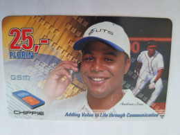 CURACAO NAF 25,- CHIPPIE ANDREW JONES BASEBALL / DATE 31-12-2004 / USED    ** 17997** - Antillas (Nerlandesas)