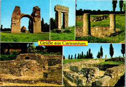 54491 - Niederösterreich - Carnuntum , Heidentor , Amphitheatrum , Palastruine , Militär Amphitheater - Gel. - Bruck An Der Leitha