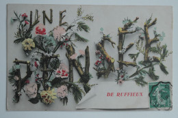 CPA 1909 Couleur Une Pensée De RUFFIEUX - BL28 - Ruffieux