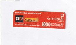 PREPAID PHONE CARD ARMENIA PICCOLO FORMATO (CZ6600 - Armenia