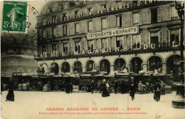 Delcampe - CPA PARIS 1e Grands Magasins Du Louvre. Premier Depart (574845) - Paris (01)