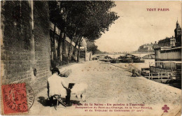 Delcampe - CPA PARIS 1e Bords De La Seine. Un Peintre A L'ouvrage (573510) - Paris (01)