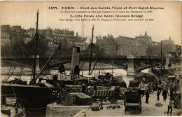 Delcampe - CPA PARIS 1e Pont Des Saint-Peres Et Port Saint-Nicolas (479548) - Paris (01)