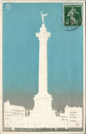 Delcampe - CPA PARIS 1e Colonne De Juillet EMBOSSED (16863) - Paris (01)