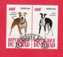 Delcampe - FAU1059s- CHADE 2010- CTO (CÃES) - Hunde