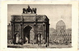 Delcampe - CPA PARIS 1e ANCIEN L'Ar De Triomphe Du Carrousel (537227) - Louvre