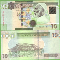 LIBYA 10 DINARS 2011  P-78Ab  UNC - Libya