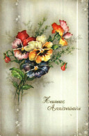 Delcampe - CP  Colovint B Spécial 6976     HEUREUX ANNIVERSAIRE     FLEURS - Geburtstag