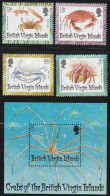Delcampe - British Virgin Islands  1997  Crabs  Set & Minisheet  MNH - Crustacés