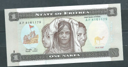 Billet Erythrée - ERITREA P1 1 NAKFA 1997 - Neuf  Laura 201 01 - Eritrea