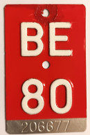 Velonummer Bern BE 80 - Number Plates