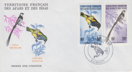 Enveloppe  FDC  1er  Jour   TERRITOIRE  FRANCAIS   Des   AFARS  Et  ISSAS    Oiseaux   1975 - Autres & Non Classés