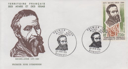 Enveloppe  FDC  1er  Jour  TERRITOIRE  FRANCAIS   Des   AFARS  Et  ISSAS    MICHEL - ANGE   1975 - Autres & Non Classés
