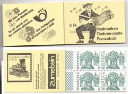 Schweiz 1984 Volksbrauchtum MiNr.:MH0-78 H Postfrisch Switzerland Booklet MNH YT: C1033a Sg: SB58  Lokomotive 1870s USA - Markenheftchen