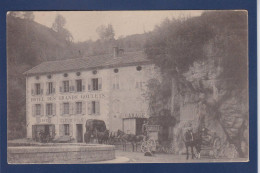 Delcampe - CPA [26] Drôme > Les Grands Goulets Diligence Courrier Non Circulée Publicité Au Dos Thème Photo Chambre Noire - Les Grands Goulets