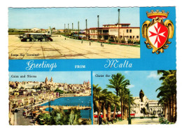Delcampe - Malta Luqa Air Terminal And More - Malta
