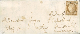 Obl. 1a - 10c. Bistre-brun, Obl. "OR" 3 Fois S/lettre. TB. - 1849-1850 Ceres