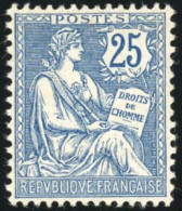 Delcampe - * 127 - 25c. Mouchon Bleu. Centrage Parfait. SUP. - Autres & Non Classés