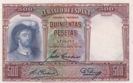 CRBS2557 BILLETE ESPAÑA 500 PESETAS 1931 SIN CIRCULAR - Altri & Non Classificati