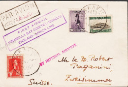 Delcampe - 1931. GREECE. Very Early Interesting Cover To Suisse By FIRST AIRMAIL MIRABELLA BAY (CRETE) ... (Michel 312+) - JF549284 - Kreta