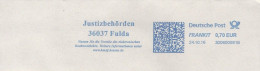 Delcampe - EMA RED METER STAMP FREISTEMPEL ALLEMAGNE DEUTSCHLAND GERMANY DROIT RIGHT RECHT JUSTICE JUSTIZ FULDA ELEKTRONISCH - Sonstige & Ohne Zuordnung