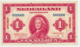 Nederland 1 Gulden 1943 Wilhelmina Specimen - 1 Gulden