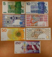 Nederland 5 T/m 250 Gulden UNC- Set - Collections