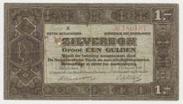 Nederland 1 Gulden 1920 Zilverbon - 1 Gulden
