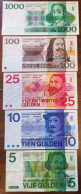 Nederland Set Guldenbiljetten 5 T/m 1000 Gulden - Collections
