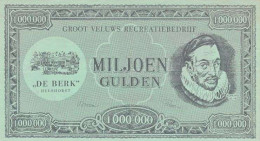 Nederland 1 Miljoen Gulden Reclamebiljet - Other & Unclassified