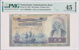 Nederland 20 Gulden 1941 Emma Overdruk PMG45 - 20 Gulden