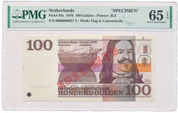 Nederland 100 Gulden 1970 Michiel De Ruyter Specimen PMG65 EPQ - 100 Gulden
