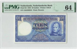 Nederland 10 Gulden 1949 Molen PMG64 - 10 Gulden