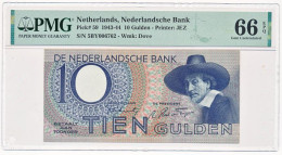 Nederland 10 Gulden 1943 Staalmeester PMG66 EPQ - 10 Gulden