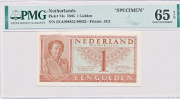Nederland 1 Gulden 1949 Juliana Specimen PMG65 - 1 Gulden