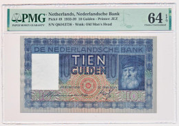 Nederland 10 Gulden 1933 Grijsaard PMG64 EPQ - 10 Gulden