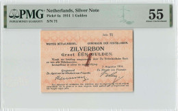 Nederland 1 Gulden 1914 Zilverbon PMG55 - 1 Gulden