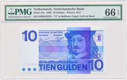 Nederland 10 Gulden 1968 Frans Hals Met Dubbele Ovaal PMG66 - 10 Gulden