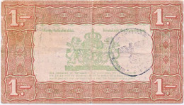 Nederland 1 Gulden 1938 Zilverbon Met Duitse Stempel Op Az - 1 Gulden