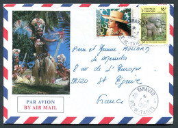 Delcampe - RC 28612 POLYNESIE 1986 TARAVAO ILE DE TAHITI POUR LA FRANCE TB - Covers & Documents
