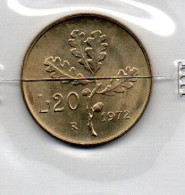 ITALIA REPUBBLICA ITALY REPUBLIC 1972 LIRE 20 FDC - 20 Lire