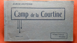 Delcampe - CPA. Album Souvenir. Camp De La Courtine. 12 Cartes Artistiques ..Détachables.  (Btn°1(A)468) - Kasernen