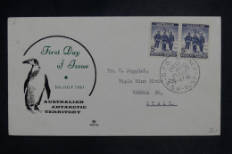 TERRITOIRE ANTARCTIQUE AUSTRALIEN - Enveloppe FDC En 1961  - L 157713 - FDC
