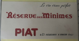 Buvard PIAT  Réserve Des Minimes  Vin Vieux Parfait - A