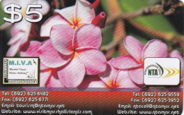 MARSHALL ISLANDS - Flowers, NTA Prepaid Card $5, Exp.date 30/04/21, Used - Marshall Islands
